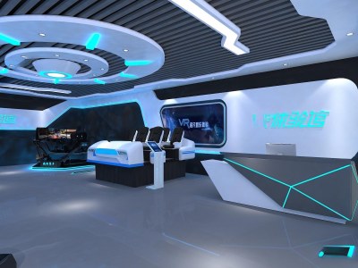 现代VR展厅3D模型下载